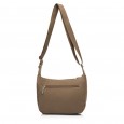 Сумка-месенджер жіноча з поліестера світло-коричнева EPOL 6116-03 з накладними карманами