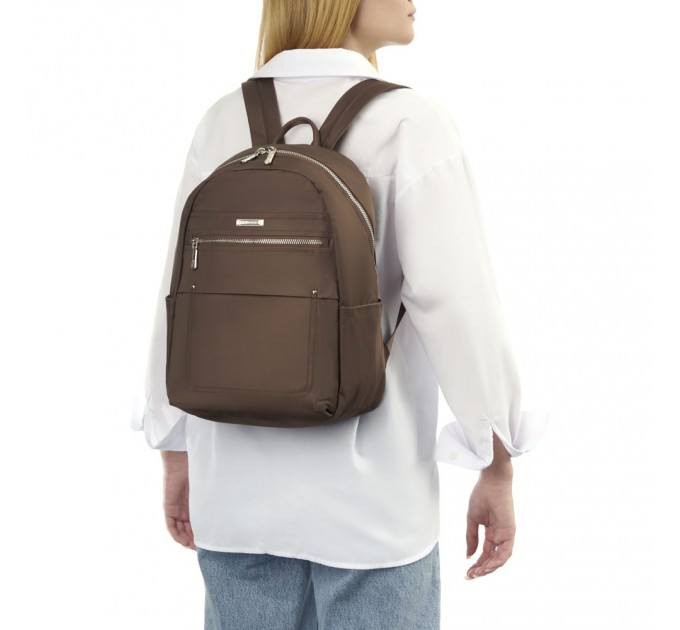 Рюкзак жіночий тканинний коричневий EPOL 6083-01