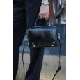 Сумка жіноча з натуральної шкіри чорна BAGS4LIFE 1202-1
