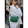 Жіноча сумка з натуральної шкіри зелена BAGS4LIFE M201