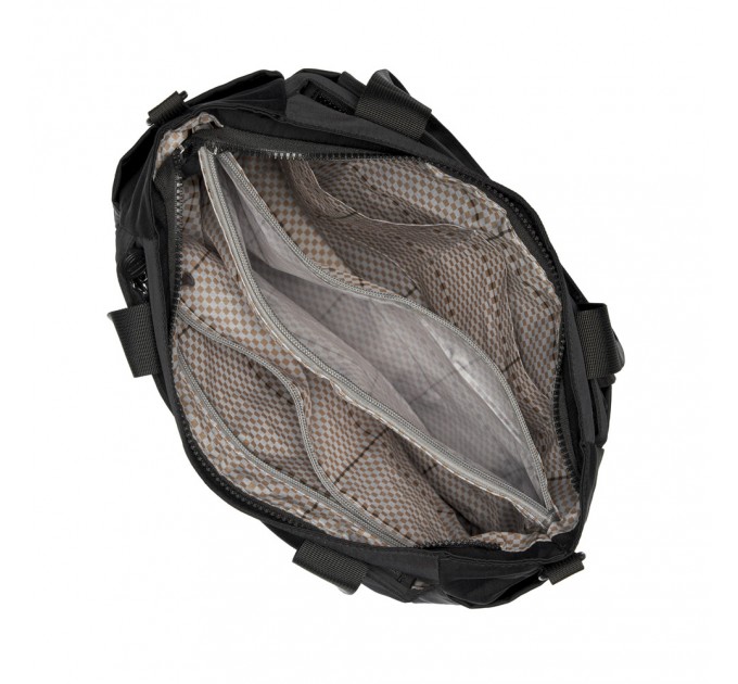 Сумка-шопер женская тканевая черная BAGS4LIFE W5507