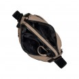 Сумка-хобо женская с полиэстера серая BAGS4LIFE 66605 с длинной ручкой
