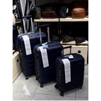 Велика валіза з поліпропілену BAGS4LIFE PP темно-синя