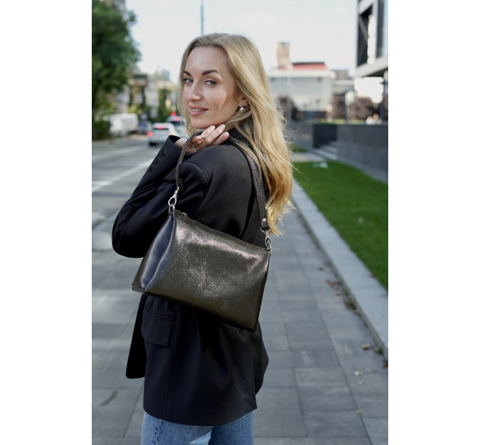 Сумка для жінок шкіряна коричнева Vito Torelli 1065 5028 анаконда Сумка для жінок шкіряна коричнева Vito Torelli 1065 5028 анаконда