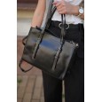 Сумка жіноча з натуральної шкіри чорна BAGS4LIFE 272