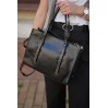 Сумка жіноча з натуральної шкіри чорна BAGS4LIFE 272