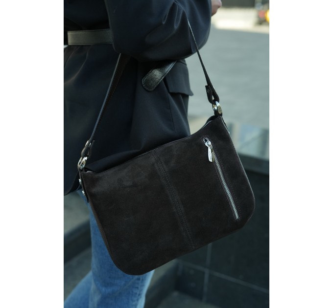 Сумка жіноча з натуральної шкіри коричнева Vito Torelli 1068 6010/1210