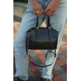 Жіноча сумка з натуральної шкіри чорна BAGS4LIFE 5515