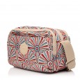 Сумка кросс-боди женская из полиэстера бежевая BAGS4LIFE 91404 с цветным рисунком