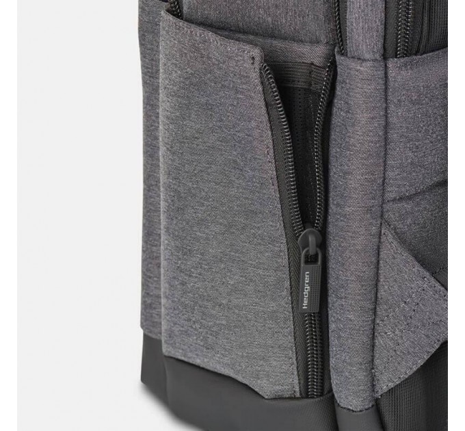 Мужской рюкзак с двумя отделлениями тканевой серый HEDGREN NEXT HNXT05/214-01