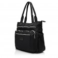 Жіноча сумка-шопер з поліестера чорна BAGS4LIFE 5195 з короткими ручками