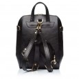 Жіночий стильний шкіряний міні рюкзак Vito Torelli 1012 чорний мілітарі