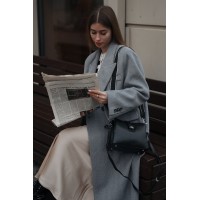 Сумка жіноча з натуральної шкіри чорна BAGS4LIFE 5508