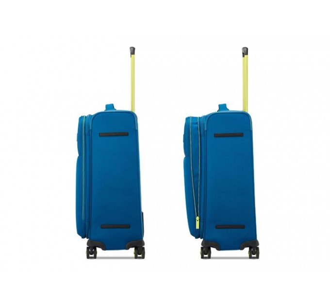 Валіза середня тканинна синя лагуна Roncato MOVE 415352/53 з розширенням