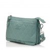 Сумка кросс-боди женская из полиэстера зеленая BAGS4LIFE 88007 стеганный карман