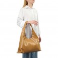 Сумка хобо жіноча з натуральної шкіри бежева BAGS4LIFE 89-7052