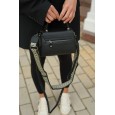 Жіноча сумка крос-боді з натуральної шкіри чорна BAGS4LIFE 9331 з верхньою ручкою