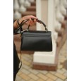 Жіноча сумка крос-боді з натуральної шкіри чорна BAGS4LIFE 9919 з верхньою ручкою