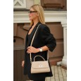 Жіноча сумка крос-боді з натуральної шкіри бежева BAGS4LIFE 9919 з верхньою ручкою