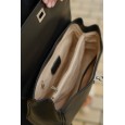 Жіноча сумка-багет з натуральної шкіри чорна BAGS4LIFE 8230 з короткою ручкою